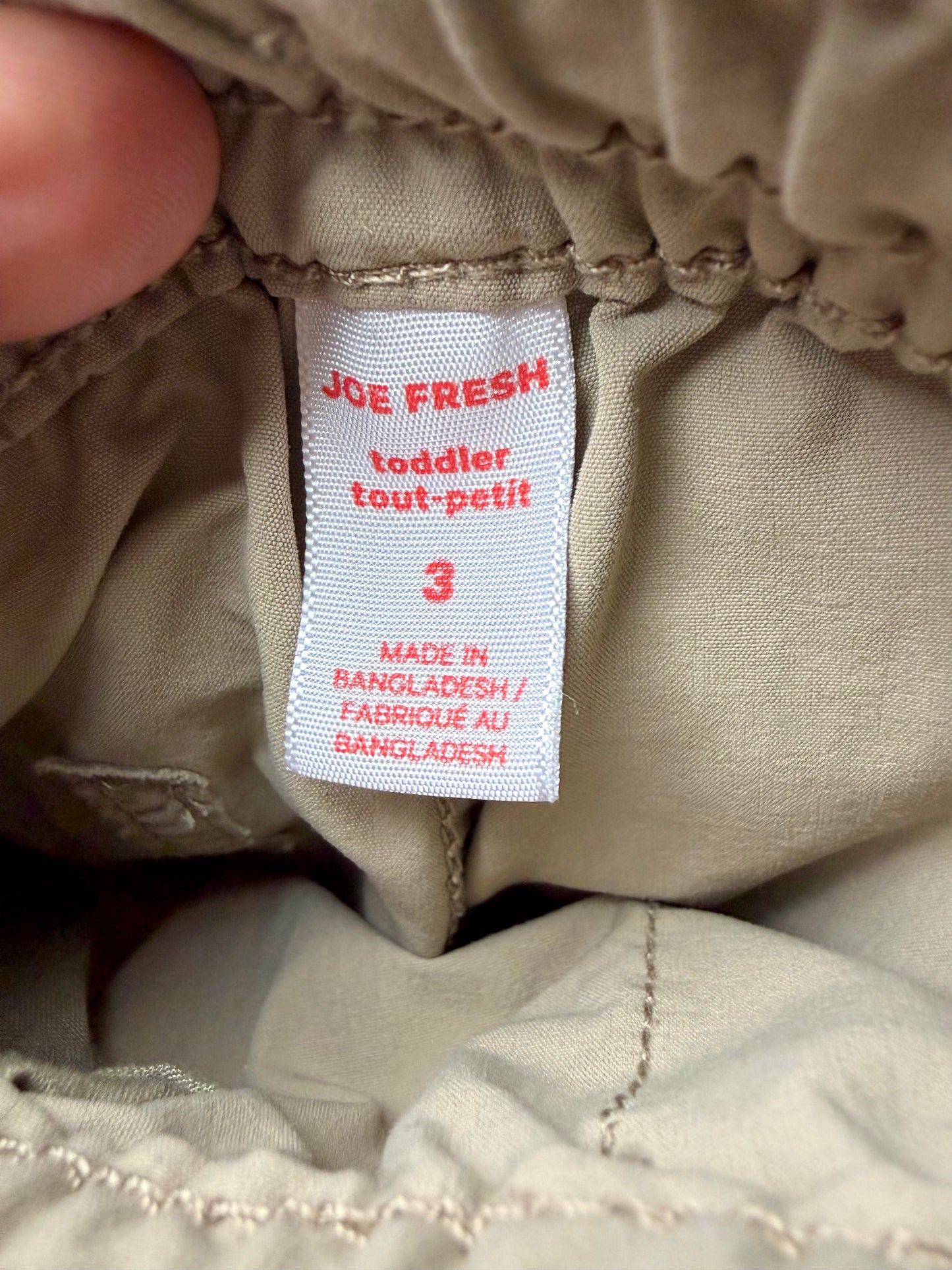 Tan Tapered Joggers / 3T