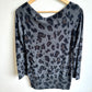 Rayon Animal Print Maternity Long Sleeve / Medium