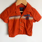 Orange Button Up Palm Tree Top / 3T