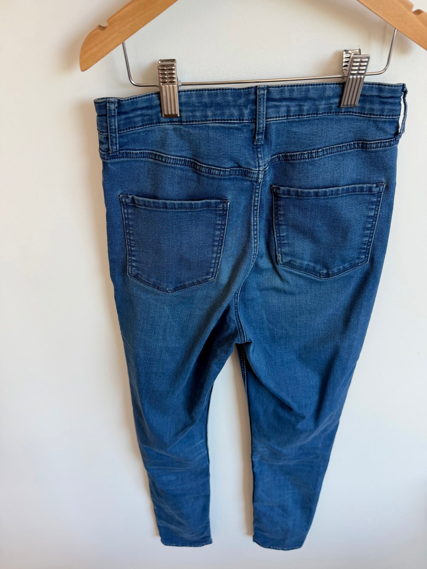 High Waist Stretch Jean Like Pants / 12-13 years