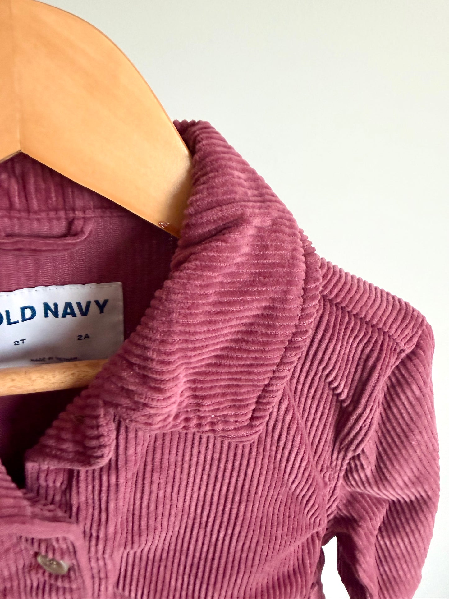 Rouge Corduroy Coat / 2T