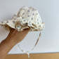 Yellow Floral Sun Hat with Chin Strap / 0-3m