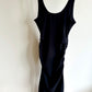 Thyme Black Ribbed Maternity Dress / XS