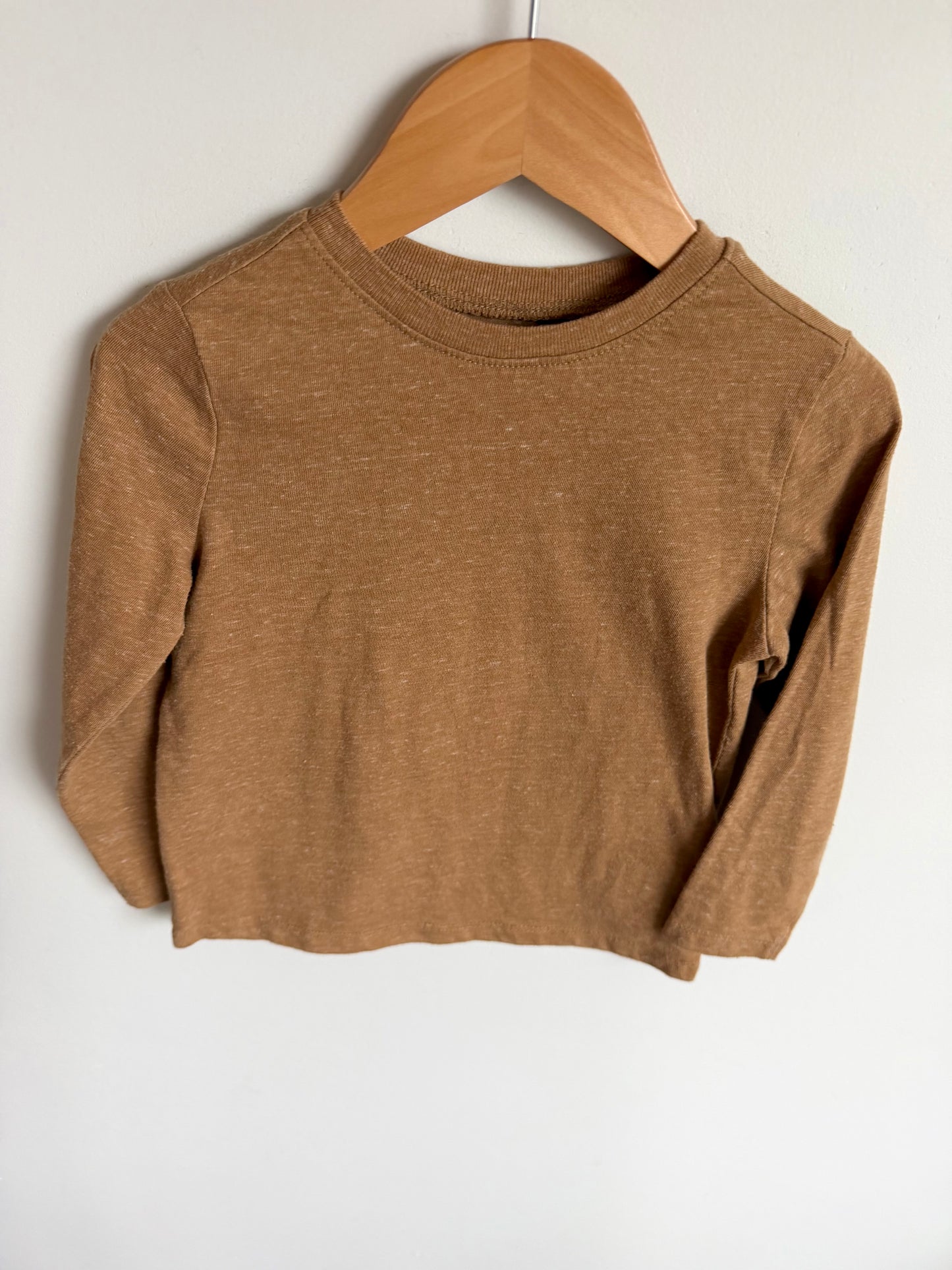 Tan Long Sleeve Top / 3-4T