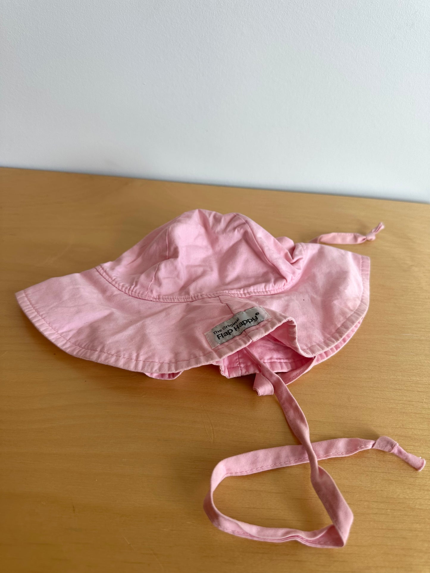Pink Sun Hat with Chin Strap / 0-6m
