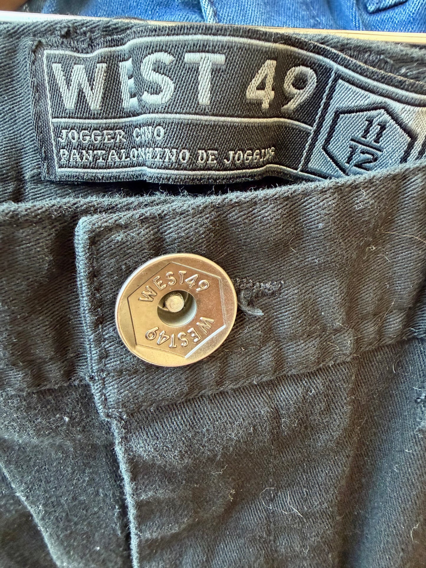 West 49 Black Tapered Joggers  / 11-12 years
