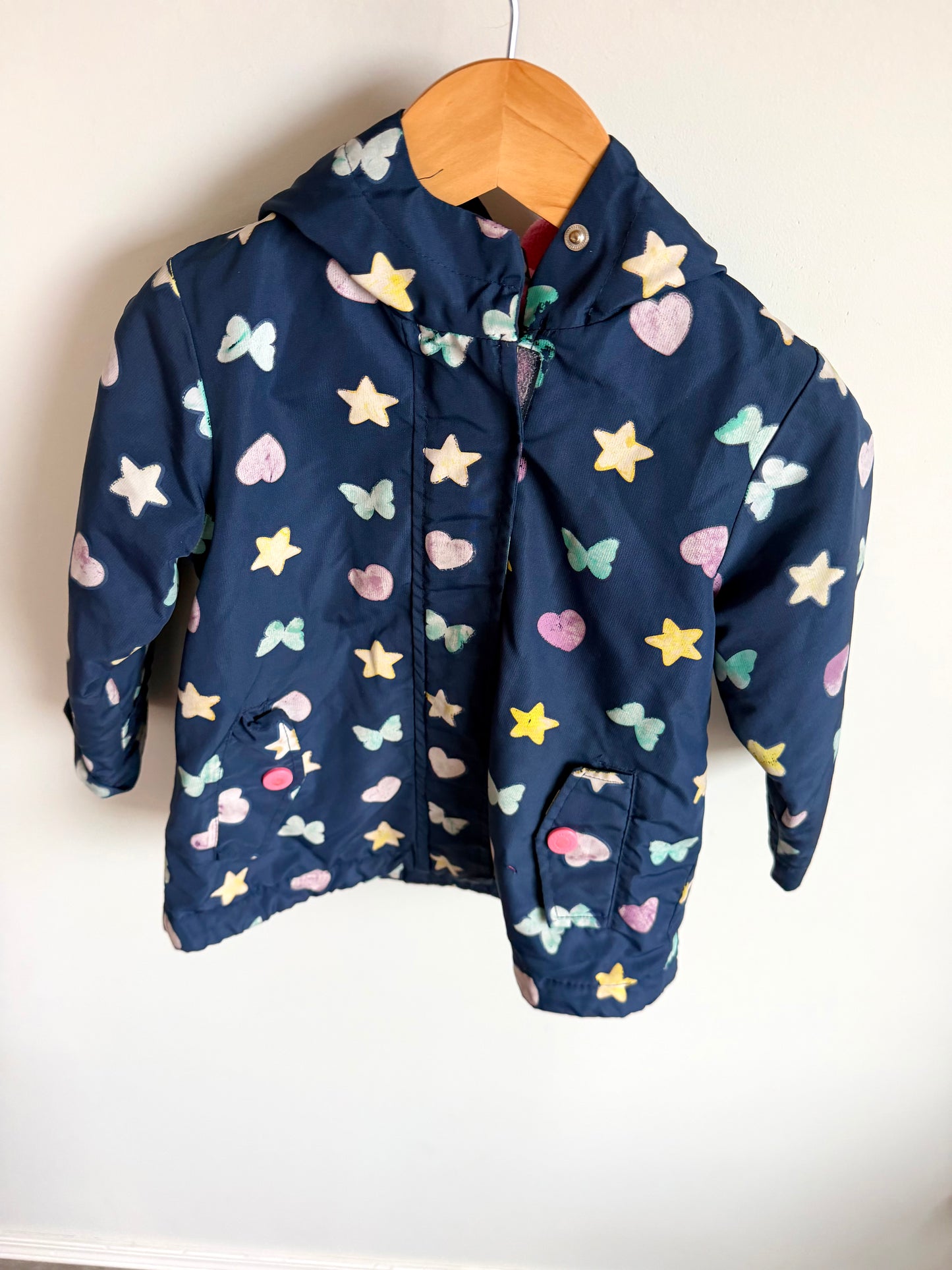 Navy Colour Changing Shapes Jacket  (PLAY) / 2T