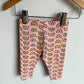 Rainbow Peach Leggings / 3-6m
