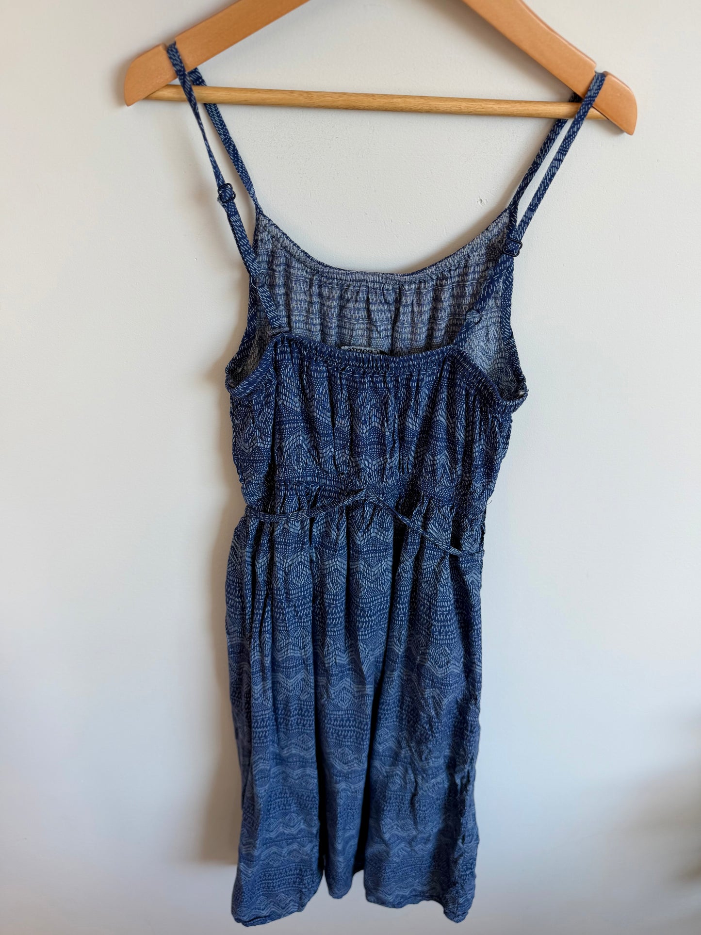 Indigo Aztec Romper with Skirt / 8 years