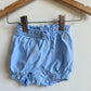 Periwinkle Ruffle Shorts / 3-6m