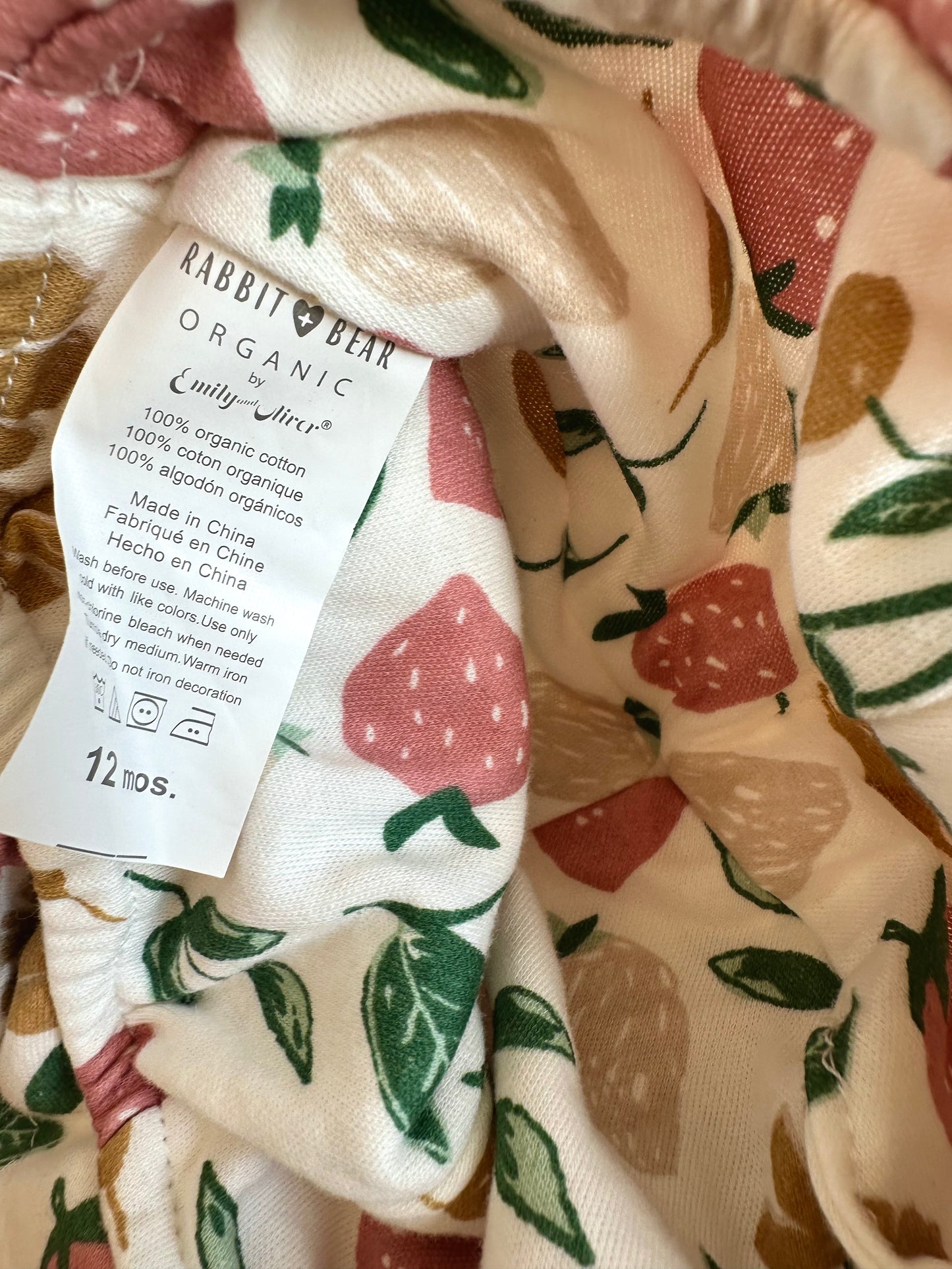 Organic Cotton Floral Reversible Sun Hat / 12m