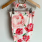 Pink Rose Swaddle Cocoon + Headband / 0-1m