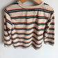 Retro Striped Long Sleeve Pocket Top / 4T