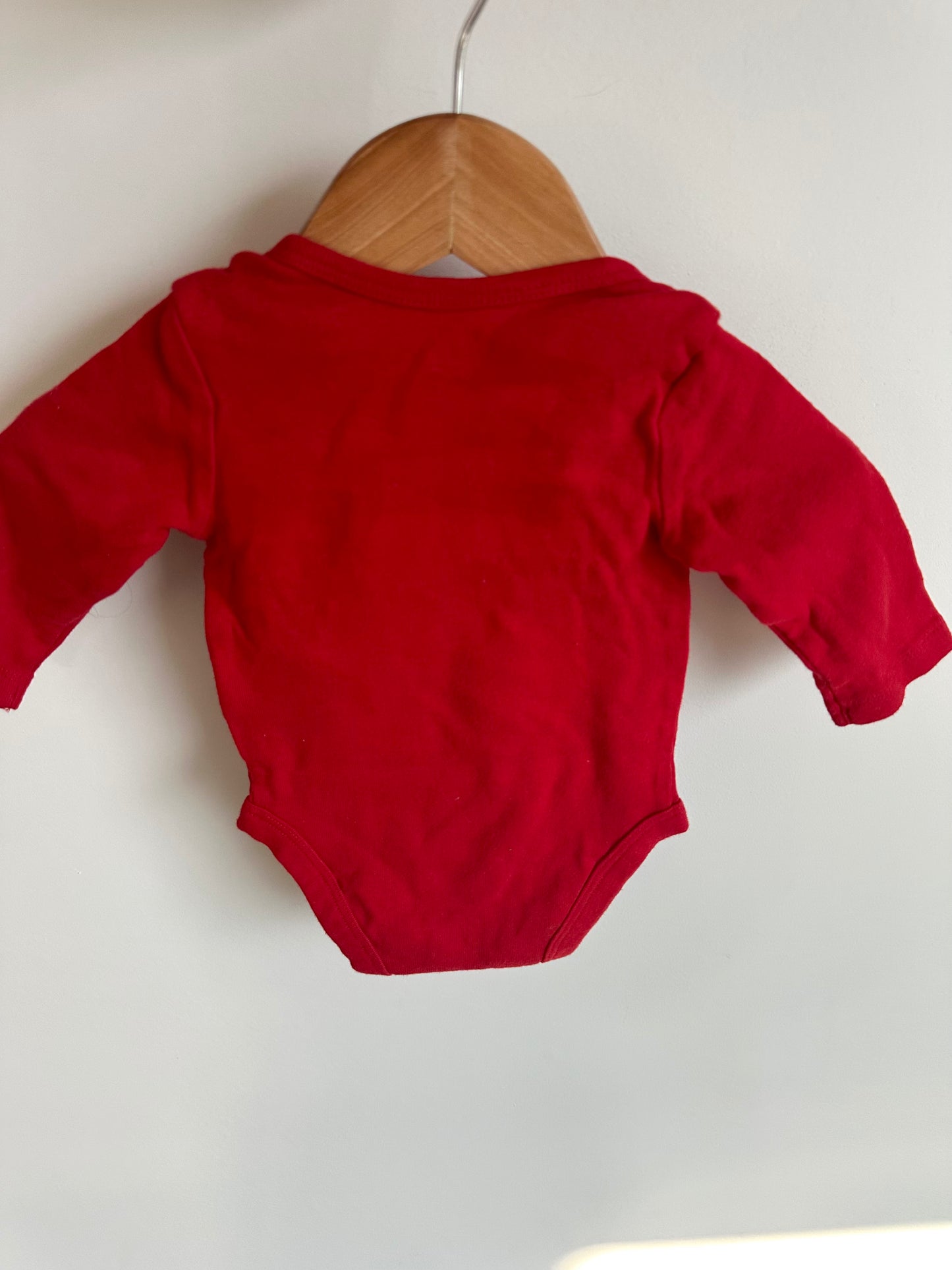 My First Christmas Red Bodysuit / 3m