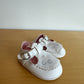White Floral Velcro Shoes / Size 2 Infant