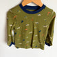 Green Dino Pattern Long Sleeve Top / 3T