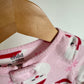 Pink Fleece Santa Sleeper / 18m