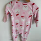 Pink Fleece Santa Sleeper / 18m