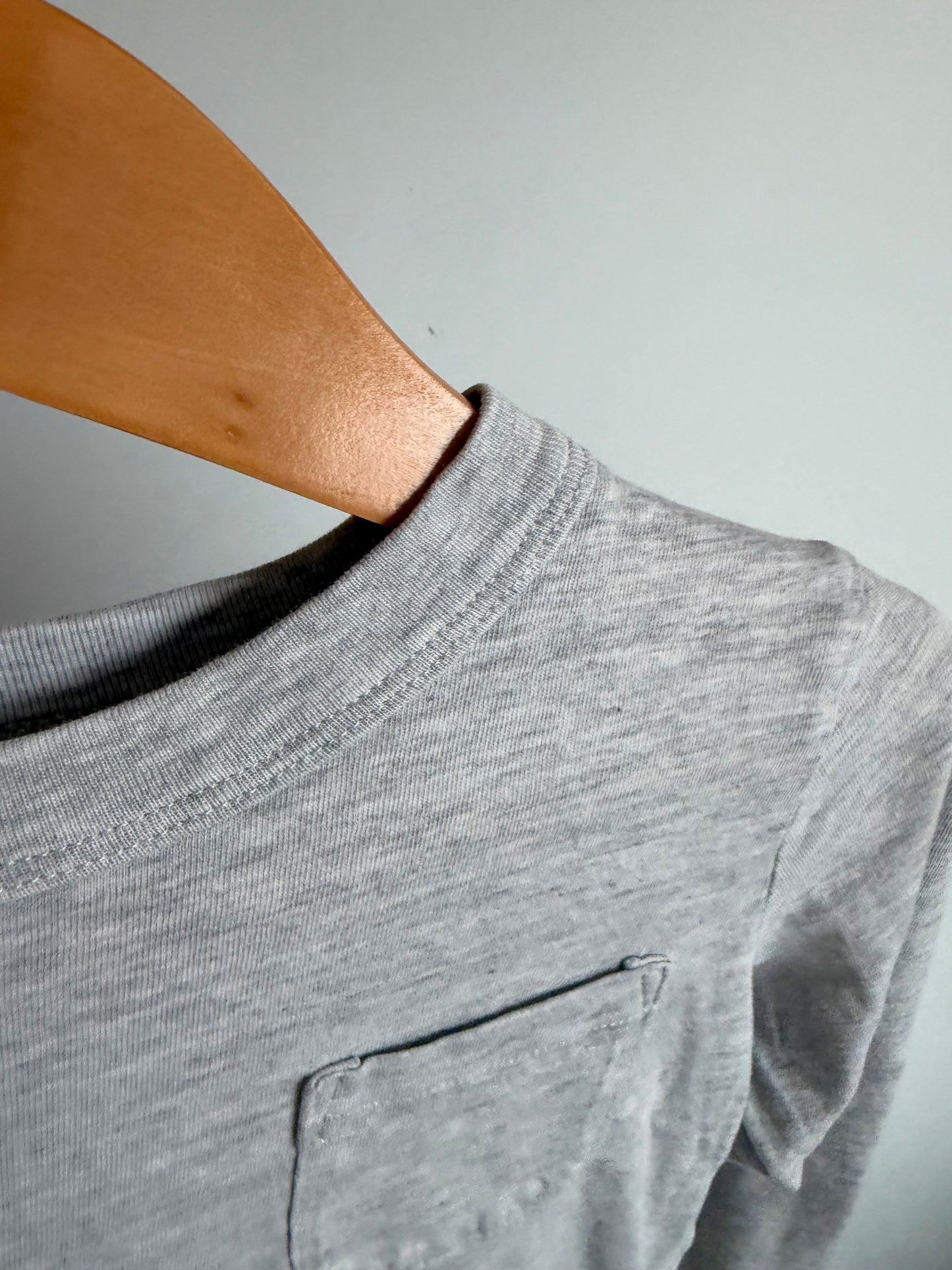 Grey Pocket Long Sleeve Top / 3T