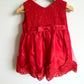 Red Lace Dress with Bow / 24m?