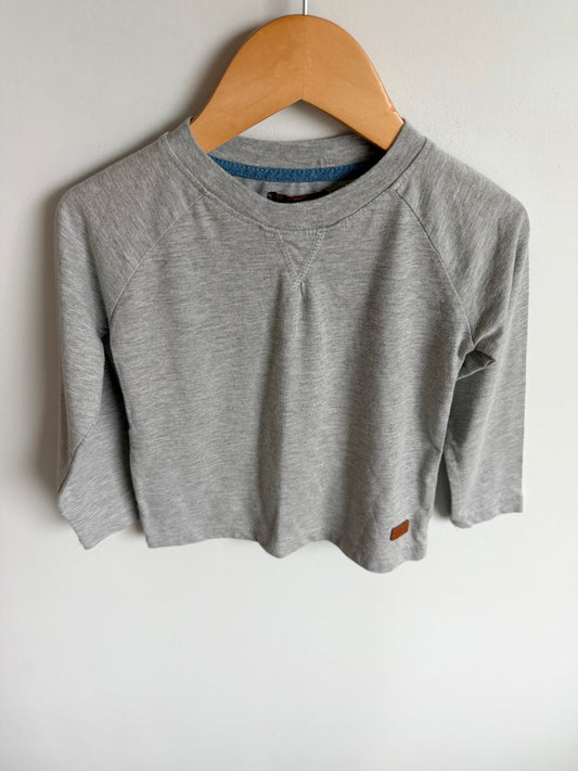 Grey Long Sleeve Top / 3T