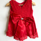 Red Lace Dress with Bow / 24m?