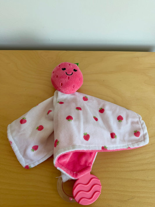 Strawberry Lovey with Grab Toy