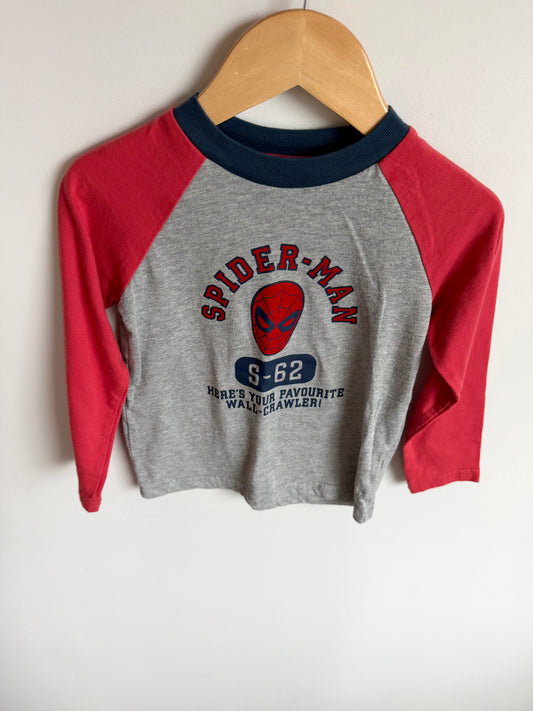Spider Man Crawler Long Sleeve Top / 3T