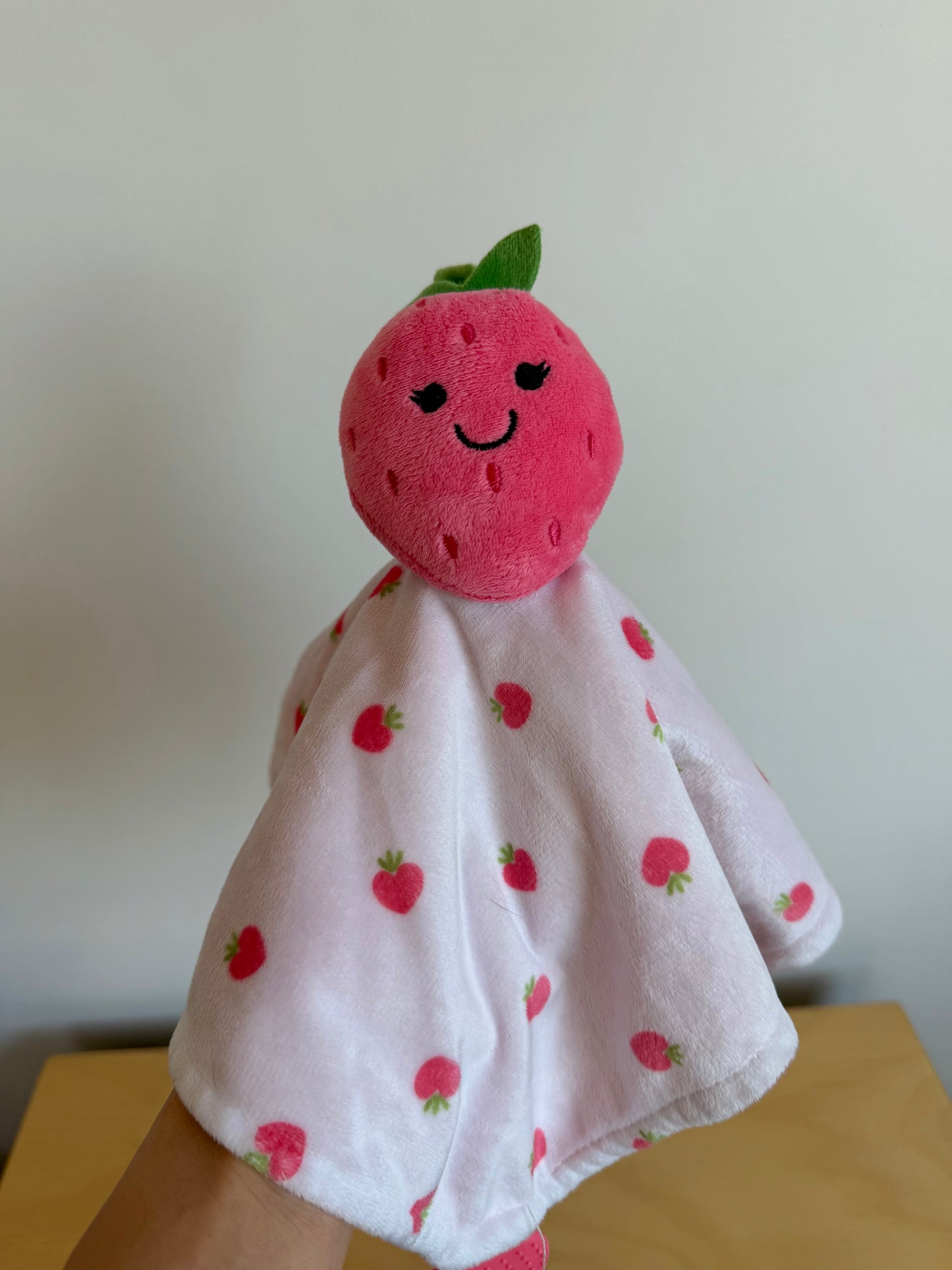 Strawberry Lovey with Grab Toy