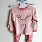 Pink Reindeer PJ Top + Bottoms (With Tags) / 2T