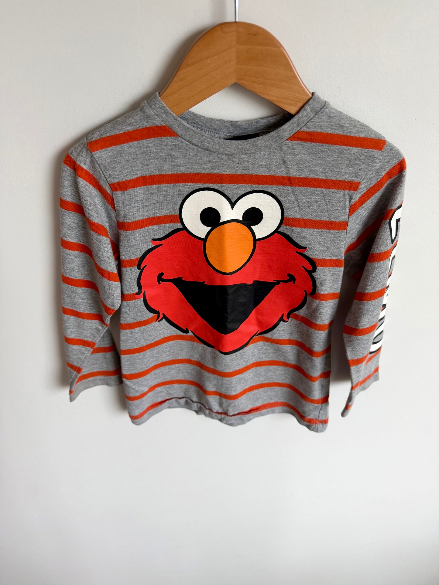 Elmo Striped Long Sleeve Top / 2-3T