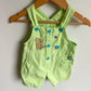 Pooh Green Short Overalls / 9m