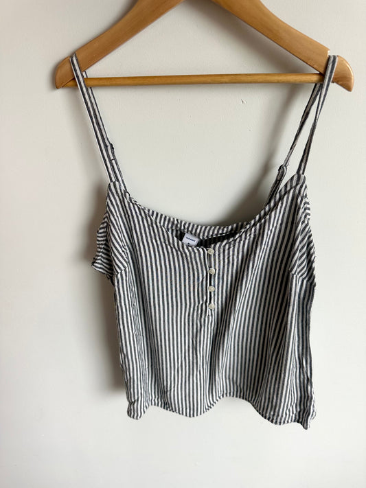 Striped Adjustable Strap Top / Medium
