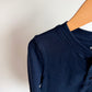 Navy 3 Button Long Sleeve Top / 4-5T