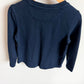 Navy 3 Button Long Sleeve Top / 4-5T