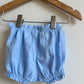 Periwinkle Ruffle Shorts / 3-6m