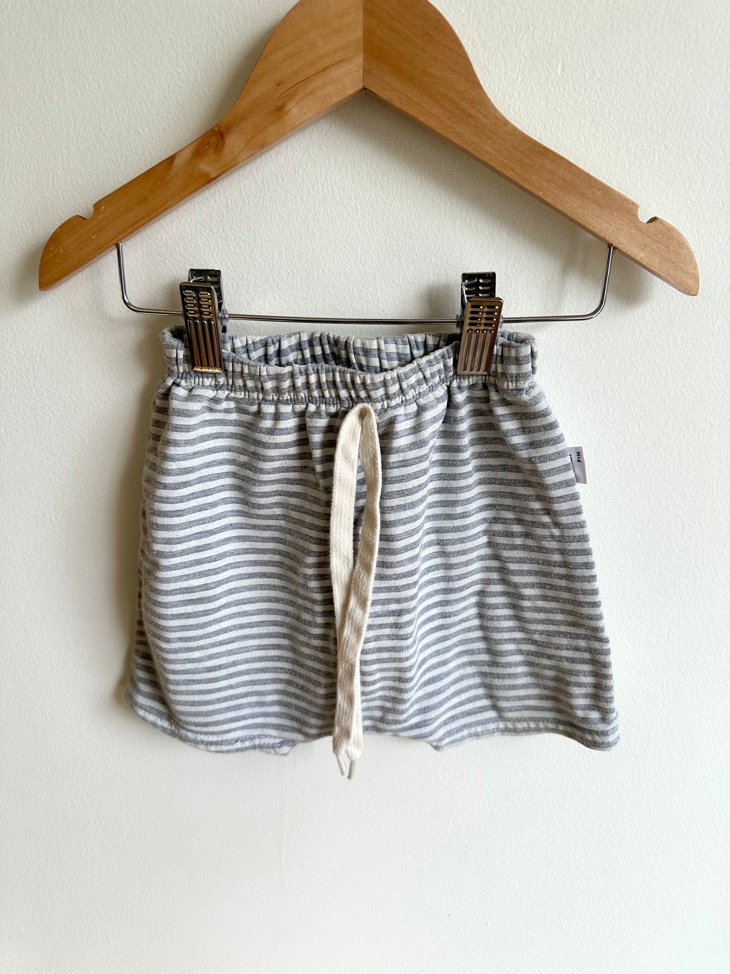 Striped Grey Shorts / 12-24m