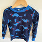 Blue Waffle Dino Top / 2-3T