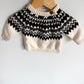 Black + White Knit Sweater / 0-3m