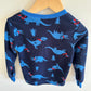 Blue Waffle Dino Top / 2-3T