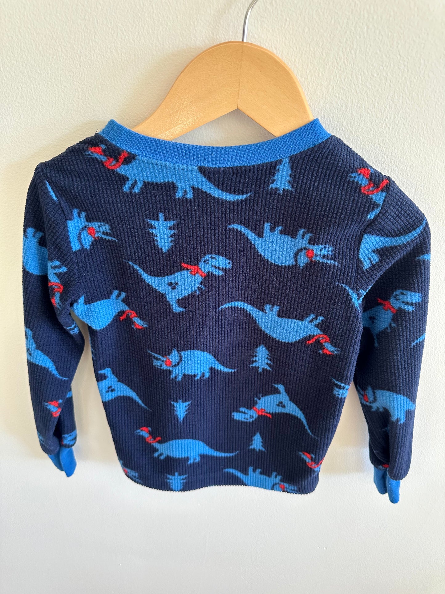 Blue Waffle Dino Top / 2-3T