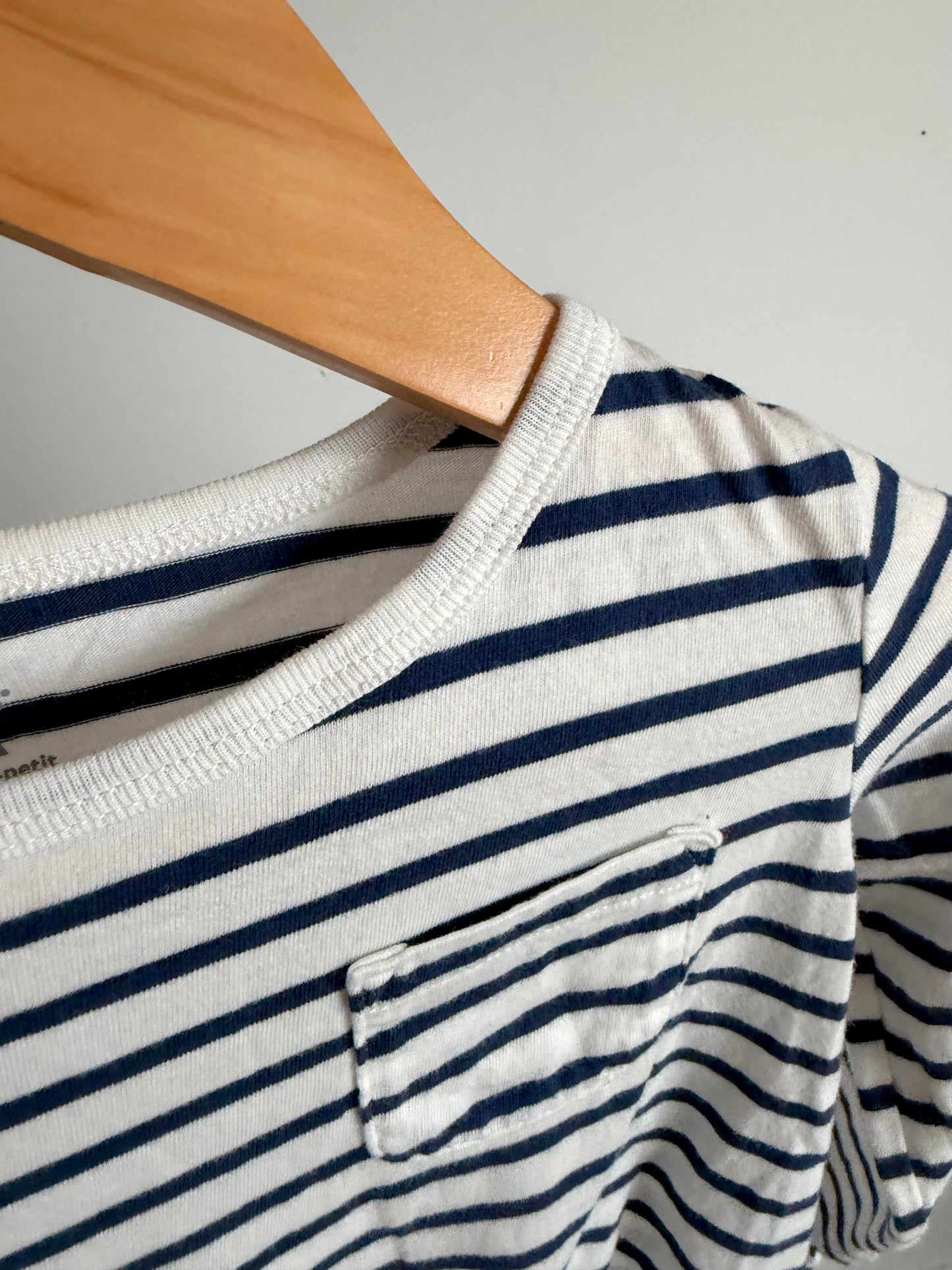 Striped Knotted Long Sleeve Top / 4T