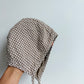 Tan Gingham Bonnet / 6-12m