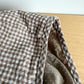 Tan Gingham Bonnet / 6-12m