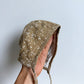 Seedling + Sprout Tan Speckled Bonnet / 3-6m