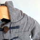 Gap Grey Hooded Peacoat / 12-18m