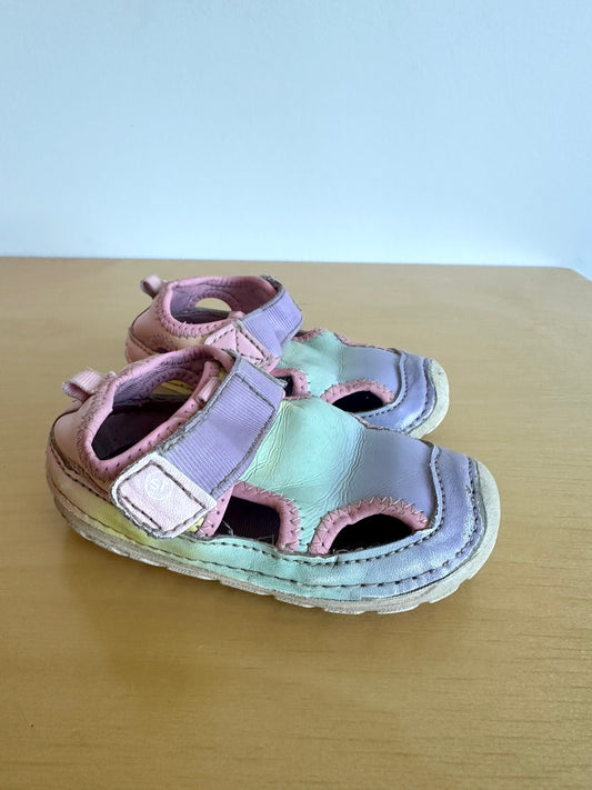 StrideRite Pastel Sandals / Size 4.5W Toddler