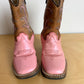 Pink Cowboy Leather Boots / Size 8 Toddler