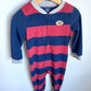 Fleece Striped Football Sleeper / 2T