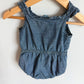 Chambray Buttons Bubble Romper / 12-18m
